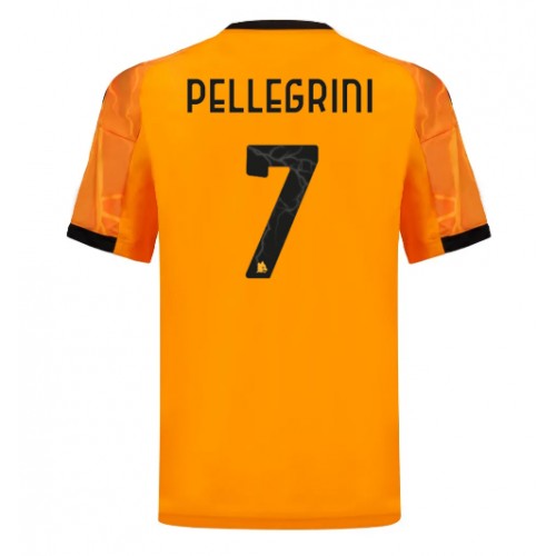 AS Roma Lorenzo Pellegrini #7 Replika Udebanetrøje 2025-26 Kortærmet AS Roma Lorenzo Pellegrini #7 Replika Udebanetrøje 2025-26 Kortærmet